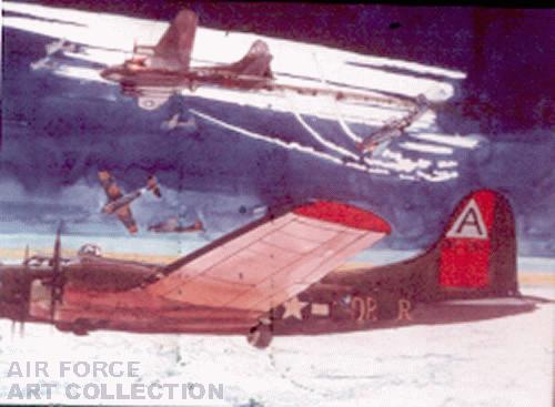 B-17 FLYING FORTRESSES FORMATION - MU OFFICES